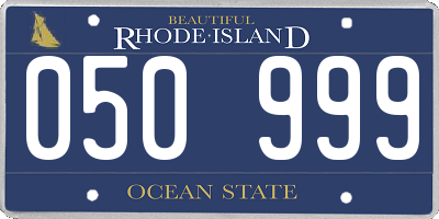 RI license plate 050999