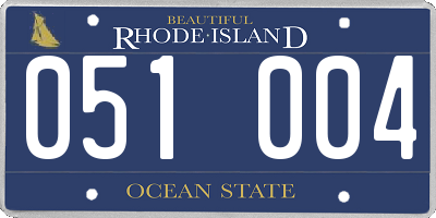 RI license plate 051004