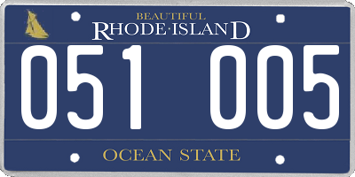 RI license plate 051005