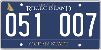 RI license plate 051007