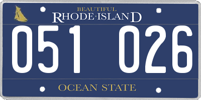 RI license plate 051026