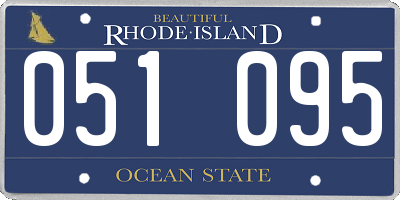 RI license plate 051095