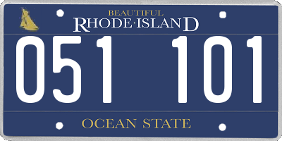 RI license plate 051101