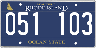 RI license plate 051103