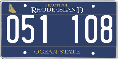 RI license plate 051108