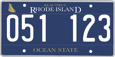 RI license plate 051123