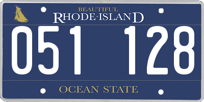 RI license plate 051128