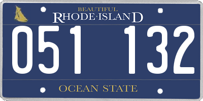 RI license plate 051132