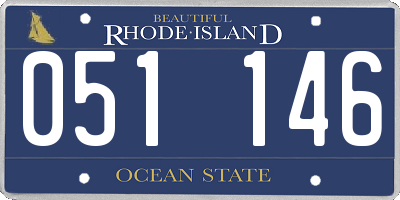 RI license plate 051146