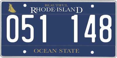 RI license plate 051148