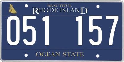 RI license plate 051157