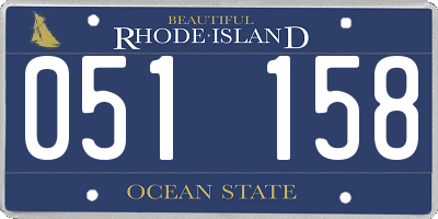 RI license plate 051158