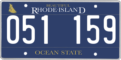 RI license plate 051159