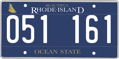 RI license plate 051161