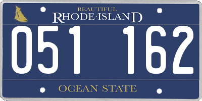 RI license plate 051162
