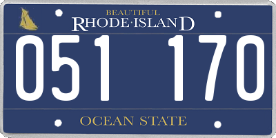 RI license plate 051170