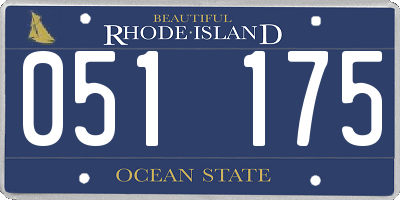 RI license plate 051175