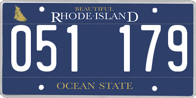 RI license plate 051179