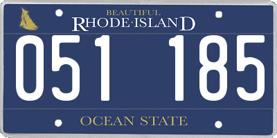 RI license plate 051185