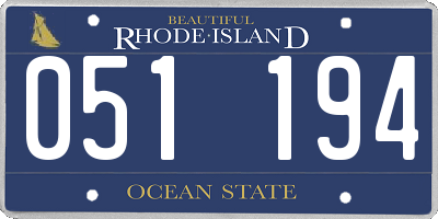 RI license plate 051194