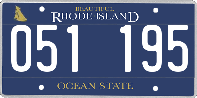 RI license plate 051195