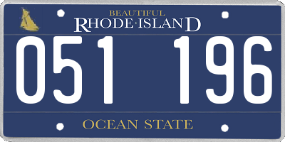 RI license plate 051196