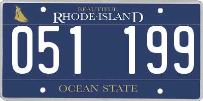 RI license plate 051199