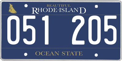 RI license plate 051205