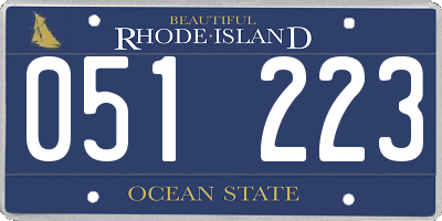 RI license plate 051223
