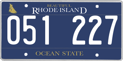 RI license plate 051227