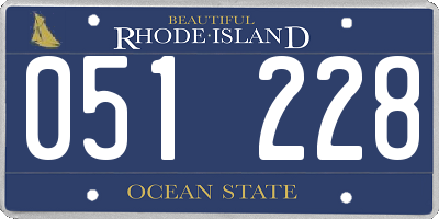 RI license plate 051228