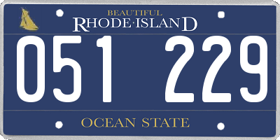 RI license plate 051229