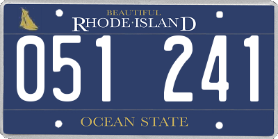 RI license plate 051241