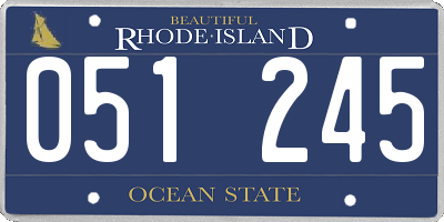 RI license plate 051245