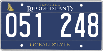 RI license plate 051248