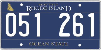 RI license plate 051261