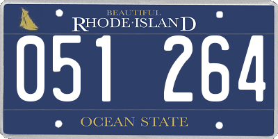 RI license plate 051264