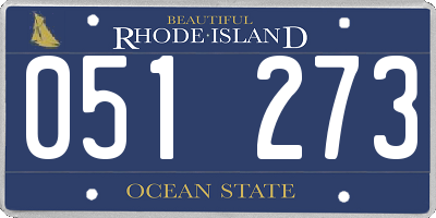 RI license plate 051273