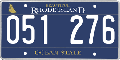RI license plate 051276