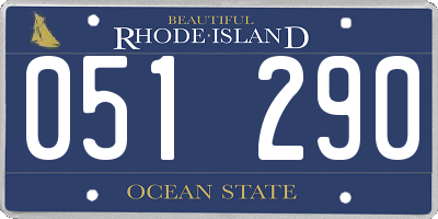 RI license plate 051290