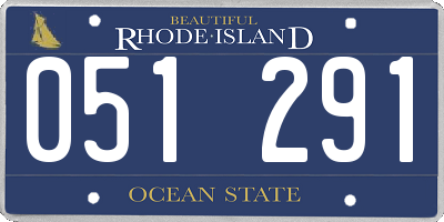 RI license plate 051291