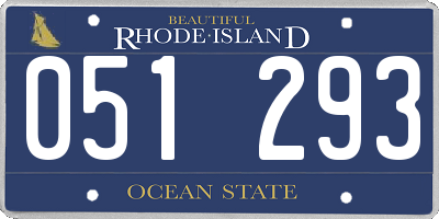 RI license plate 051293