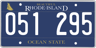 RI license plate 051295