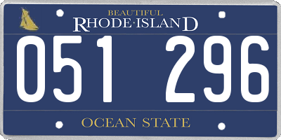RI license plate 051296