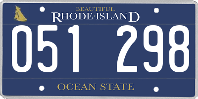 RI license plate 051298