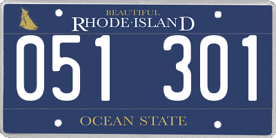 RI license plate 051301