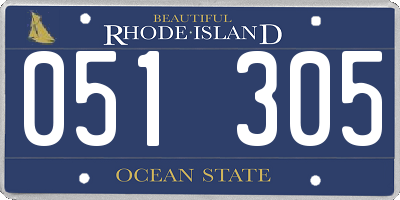 RI license plate 051305