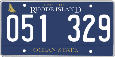 RI license plate 051329