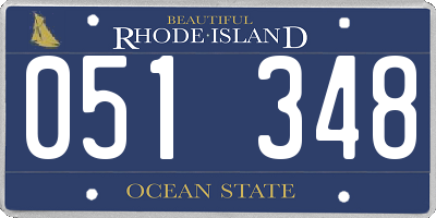 RI license plate 051348