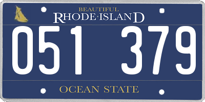RI license plate 051379